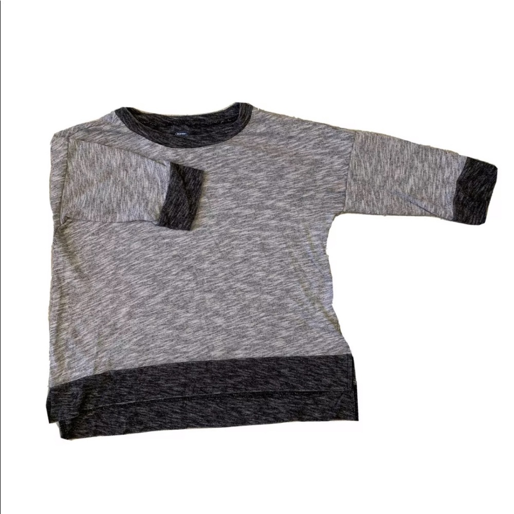 Women’s Gray Three Quarter Sleeve Shirt